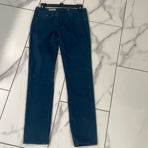 AG the Stilt Cigarette Leg Sateen Pants